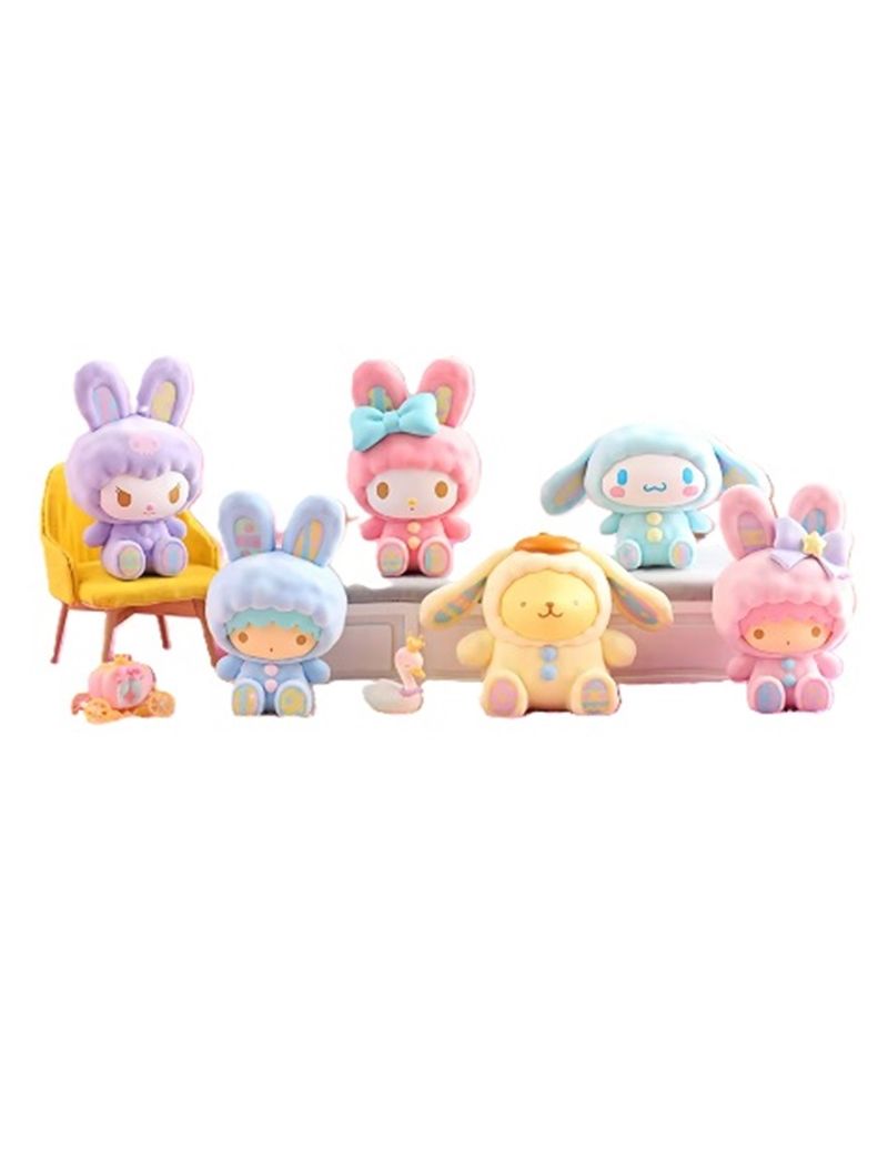 Sanrio Characters Rabbit Series Flock Blind Box Figure