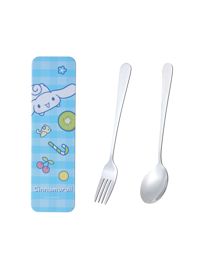 Sanrio Cinnamoroll Interesting Adventure Flatware Fork & Spoon Set