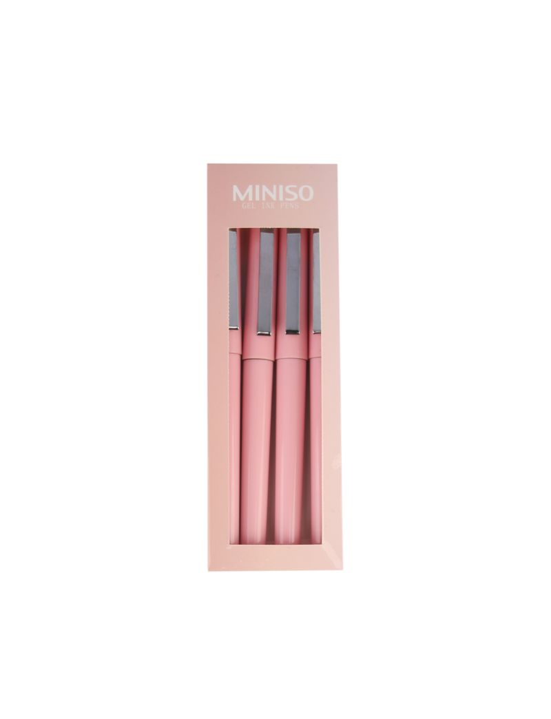 MINISO Rose Gold Rollerball Pen 4 Pack