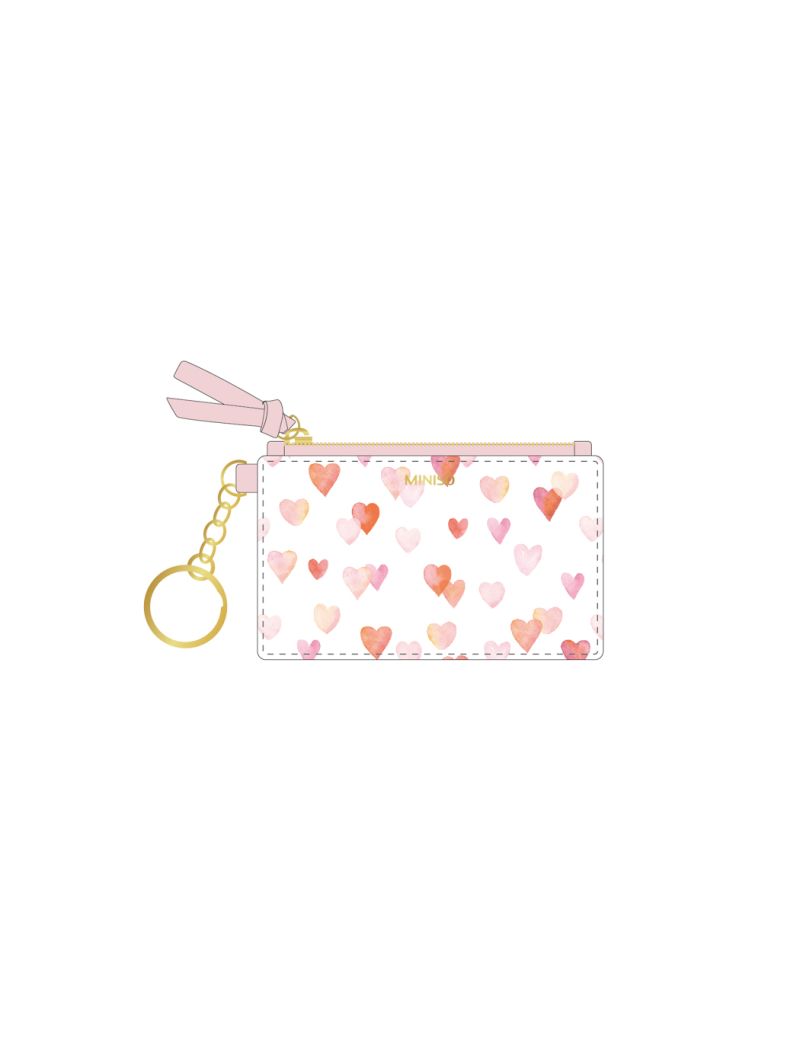 Pink Romance Series Small PU Card Holder