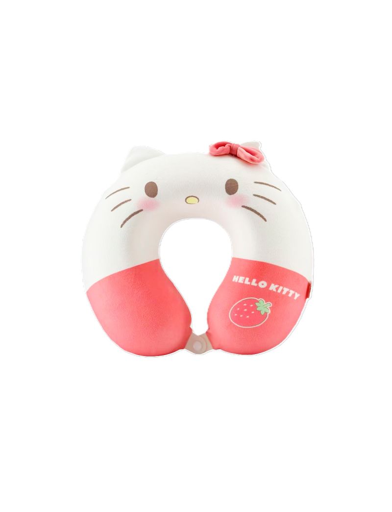 Sanrio Characters Strawberry Collection Memory Foam U-Shaped Neck Pillow