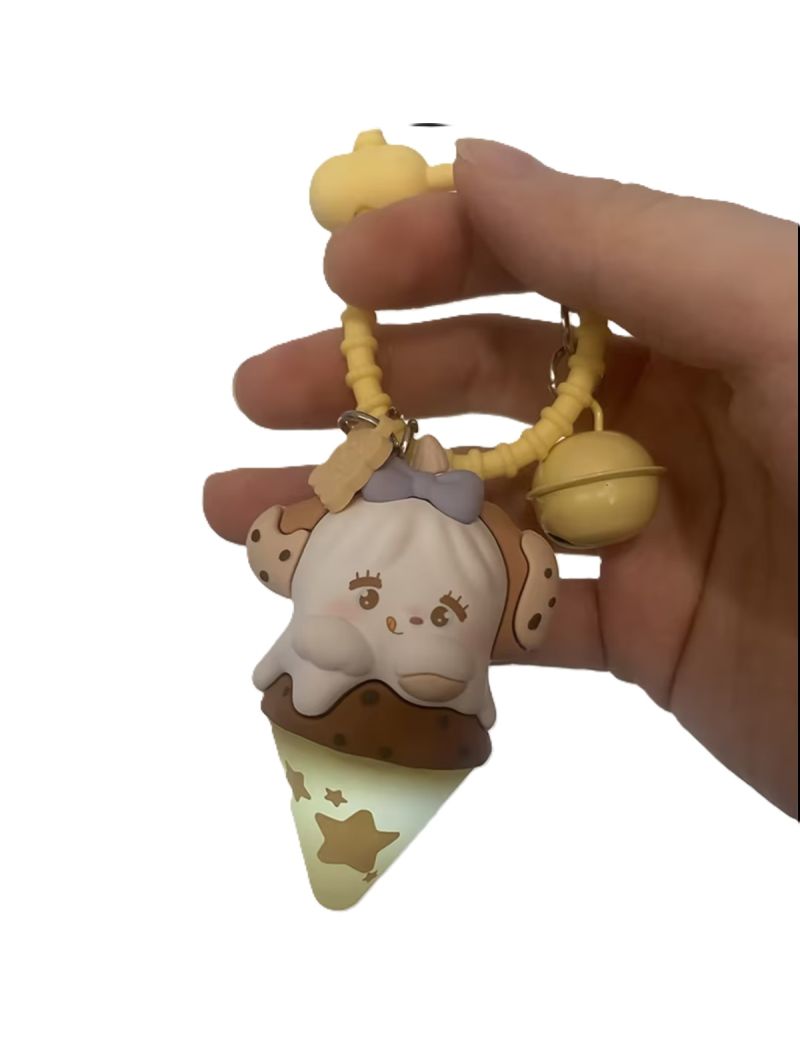 Mikko Summer Series Cookie LED Ice Cream Keychain