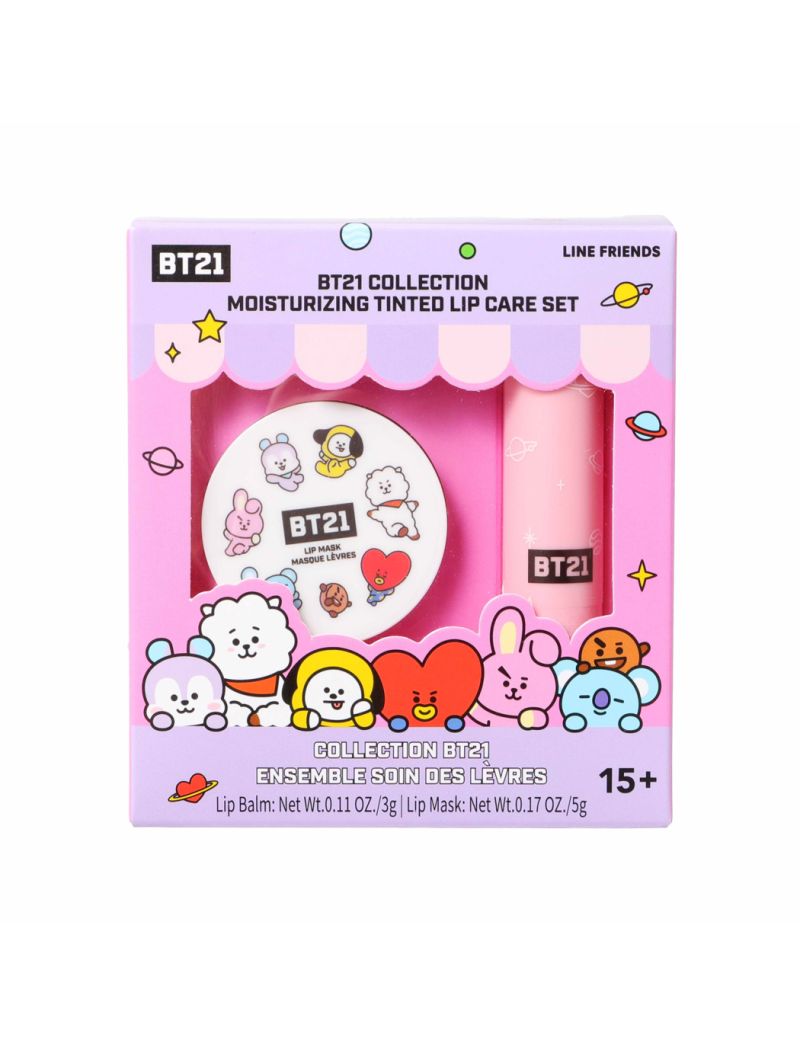 BT21 Collection Moisturising Tinted Lip Care Set