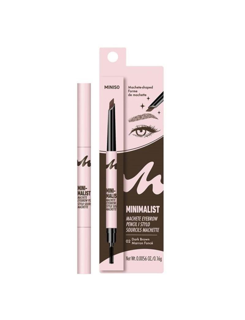 MINISO Minimalist Natural Brow Finish Eyebrow Pencil Dark Brown