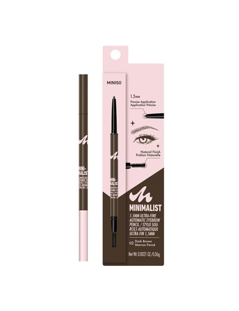 MINISO Minimalist Extra Fine Tip 15mm Eyebrow Pencil Brown 