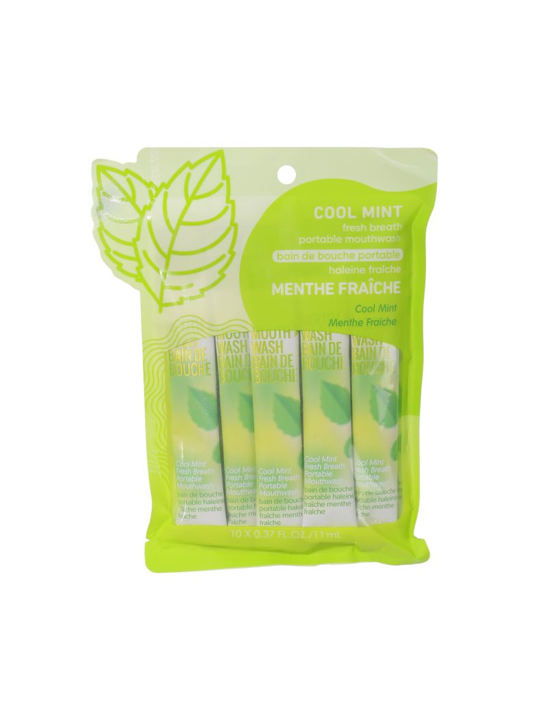 Cool Mint Fresh Breath Portable Mouthwash (10 pcs)