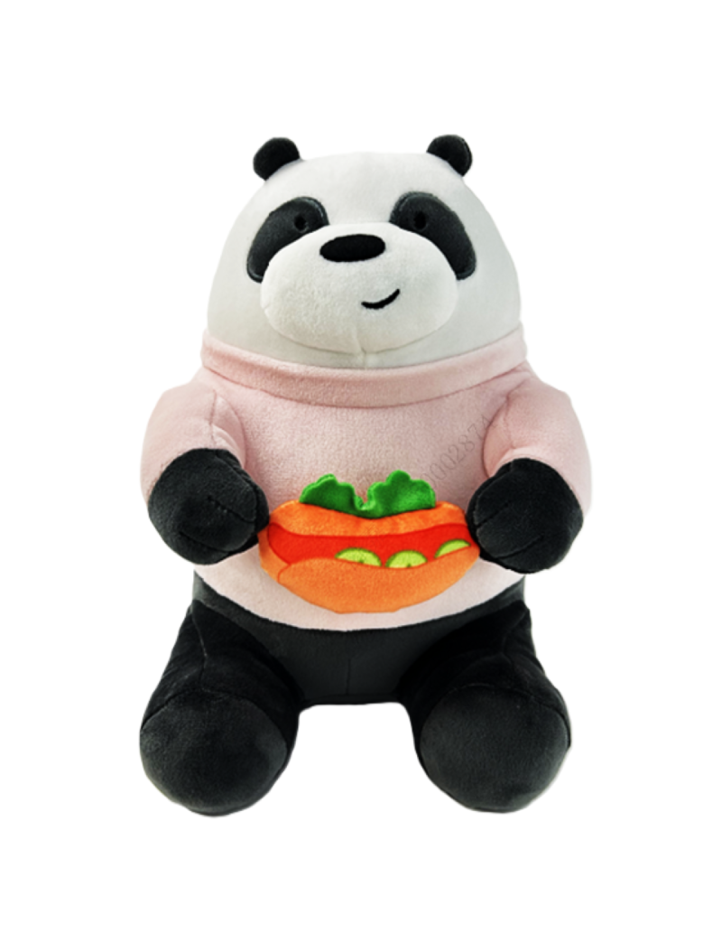 We Bare Bears 10 Inch Foodie Plush Soft Toy Panda