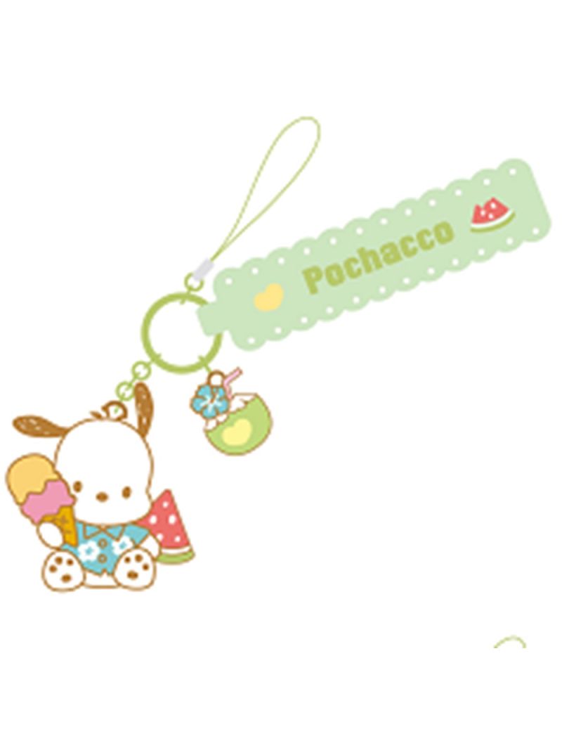 Sanrio Pochacco Summer Beach Phone Strap