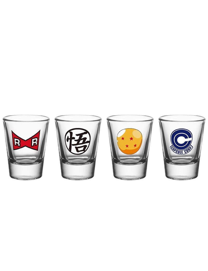 Dragon Ball Z Set Of 4 Shot Glasses