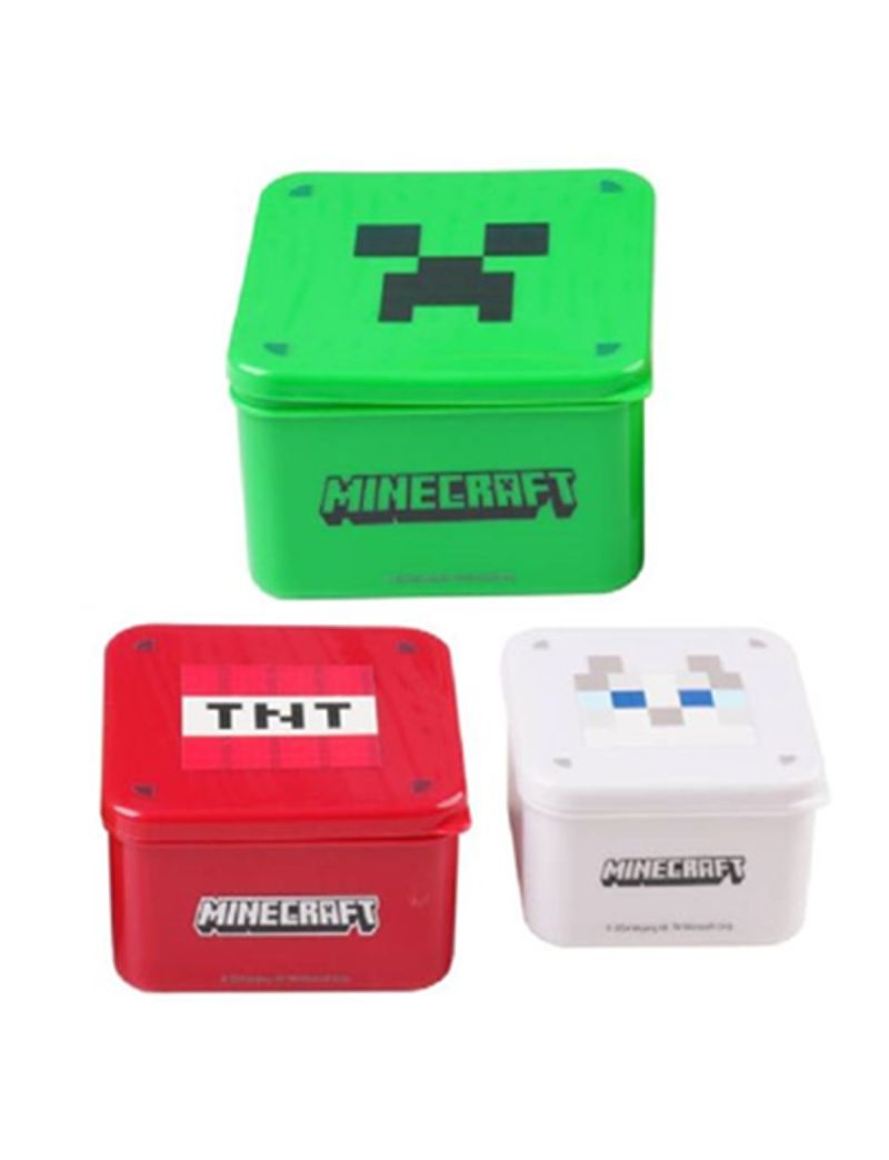 Minecraft Stackable Food Containers Set Of 3