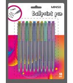 Retractable Ballpoint Pen (10 Pack, Colored)