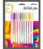 Gel Pen with Cap (10 Pack, Colored)