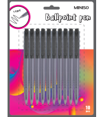 Retractable Ballpoint Pen (10 Pack, Black)