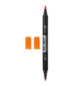 MINISO Water Soluble Double Headed Orange Coloured Pen