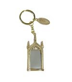 Harry Potter Metal Liquid Glitter Mirror Keychain