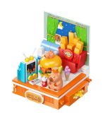 MINISO Toys Capybara Fast Food Building Blocks Set