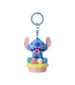 Disney Stitch Dinner Party Strawberry Cupcake Keychain 