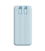 MINISO 9000mAh Blue Built In Dual Cable Power Bank