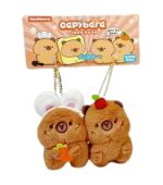 Capybara Bunny Ears Magnetic Sticking Plush Pendant Set Of 2