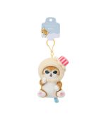 Mofusand Ice Cream Collection Yellow Hat Plush Pendant
