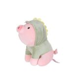 MINISO Sitting Piglet Plush Soft Toy With Dinosaur Hoodie