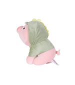 MINISO Sitting Piglet Plush Soft Toy With Dinosaur Hoodie