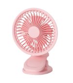 MINISO 1200mAh Pink Mini Clip On Desk Fan
