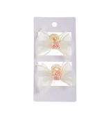 MINISO Rose Bow Hair Claw Clips (2 pcs)