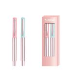MINISO Rose Gold Gel Pen 2 Pack PDQ