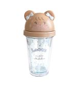 Mikko Collection Latte Plastic Bottle with Cartoon Lid 320ml
