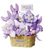 MINISO Toys Flower Language Series Flower Memory Building Blocks