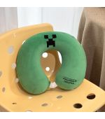 Minecraft Creeper Green Memory Foam Neck Pillow
