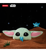 Star Wars Grogu Head Frog Eating 16 Inch Pillow