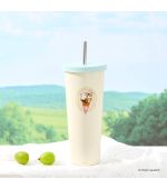 Mofusand Ice Cream Collection Yellow Tumbler & Straw
