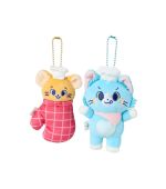 Tom & Jerry Gokko Series Cook Couple Plush Pendant
