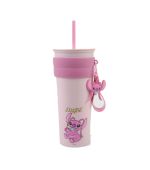 Disney Lilo & Stitch Collection Stainless Steel Tumber with Pendant and Straw 800ml(Angel)