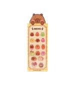 Capybara MINISO Happy Baking Mimibara Pack Of 16 Epoxy Stickers 