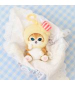 Mofusand Ice Cream Collection Yellow Hat Plush Pendant