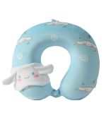 Sanrio Cinnamoroll Memory Foam Neck Pillow with Sleep Mask