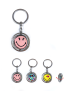 SmileyWorld Collection Revolving Metal Keychain