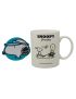 Snoopy Summer Travel Collection Off White Ceramic Cup & Coaster 340ml