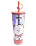 BT21 Collection RJ Double Wall 800ml Plastic Tumbler & Straw