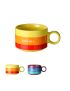MINISO Rainbow Ceramic Set Of 2 Mugs