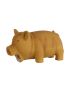 Squeaking Pig Pet Toy Brown