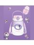 Snoopy The Little Space Explorer Purple Plastic Bottle & Shoulder Strap 1300ml