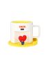 BT21 Collection Tata Cartoon Ceramic Cup with Coaster 450ml