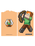Minecraft Steve & Alex 32 Page Stitch Bound Notebook Set Of 2