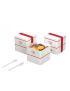 Hello Kitty Apple Collection Square Double Layered Bento Box 1600ml