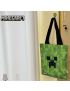 Minecraft Green Shopping Tote Bag