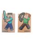 Minecraft Steve & Alex 32 Page Stitch Bound Notebook Set Of 2
